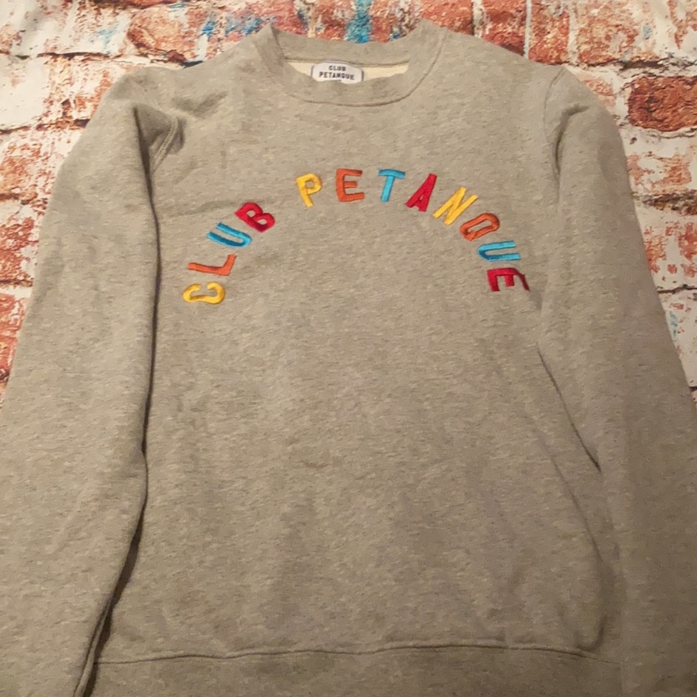 Madewell x Club Petanque™ Rainbow University Sweatshirt| Sz XS - Picture 3 of 9